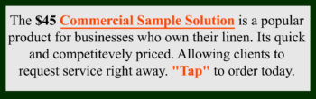 Commercial Laundry, Sheet Cleaning and Towel Cleaning